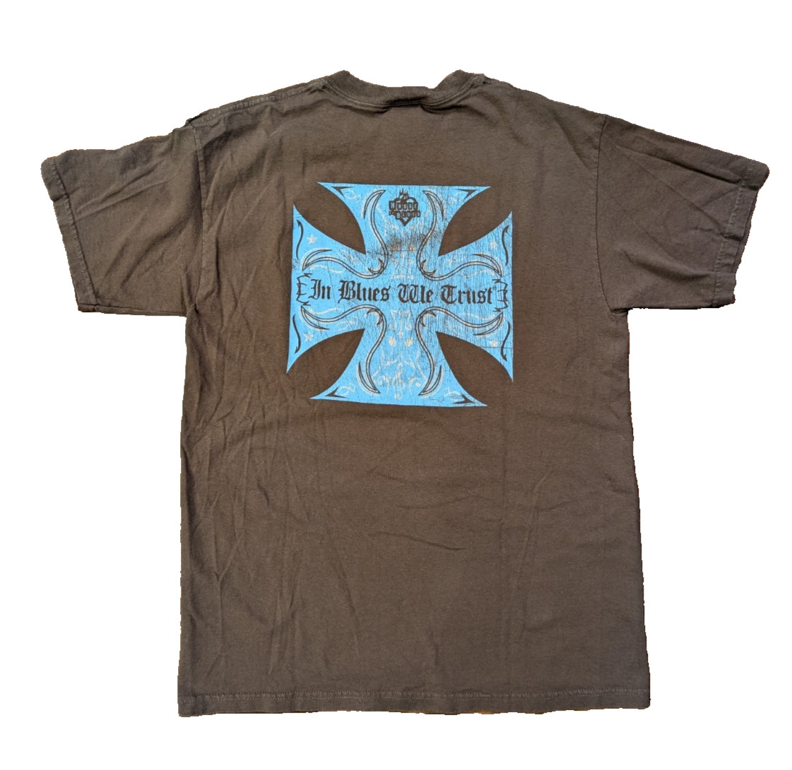 House Of Blues Las Vegas In Blues We Trust Maltese Cross Graphic T Shirt Sz M