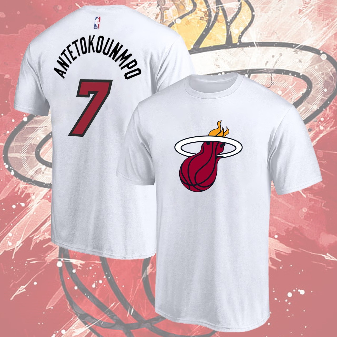 Welcome Antetokounnmpo #7 To Miami Name & Number Player Gift S-5XL FASTSHIP