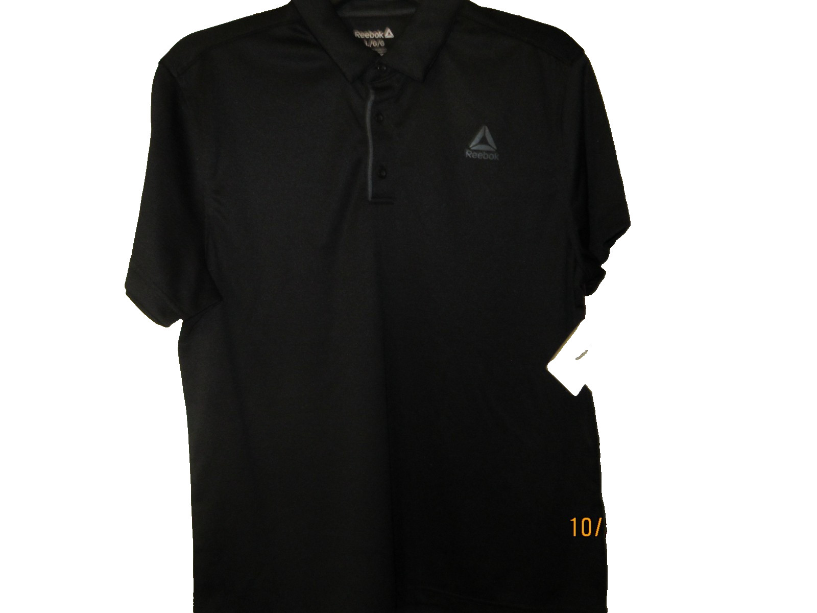 Reebok Performance Collared Black Polo Shirt Men’s 3X L 54-56 NEW (CLT)