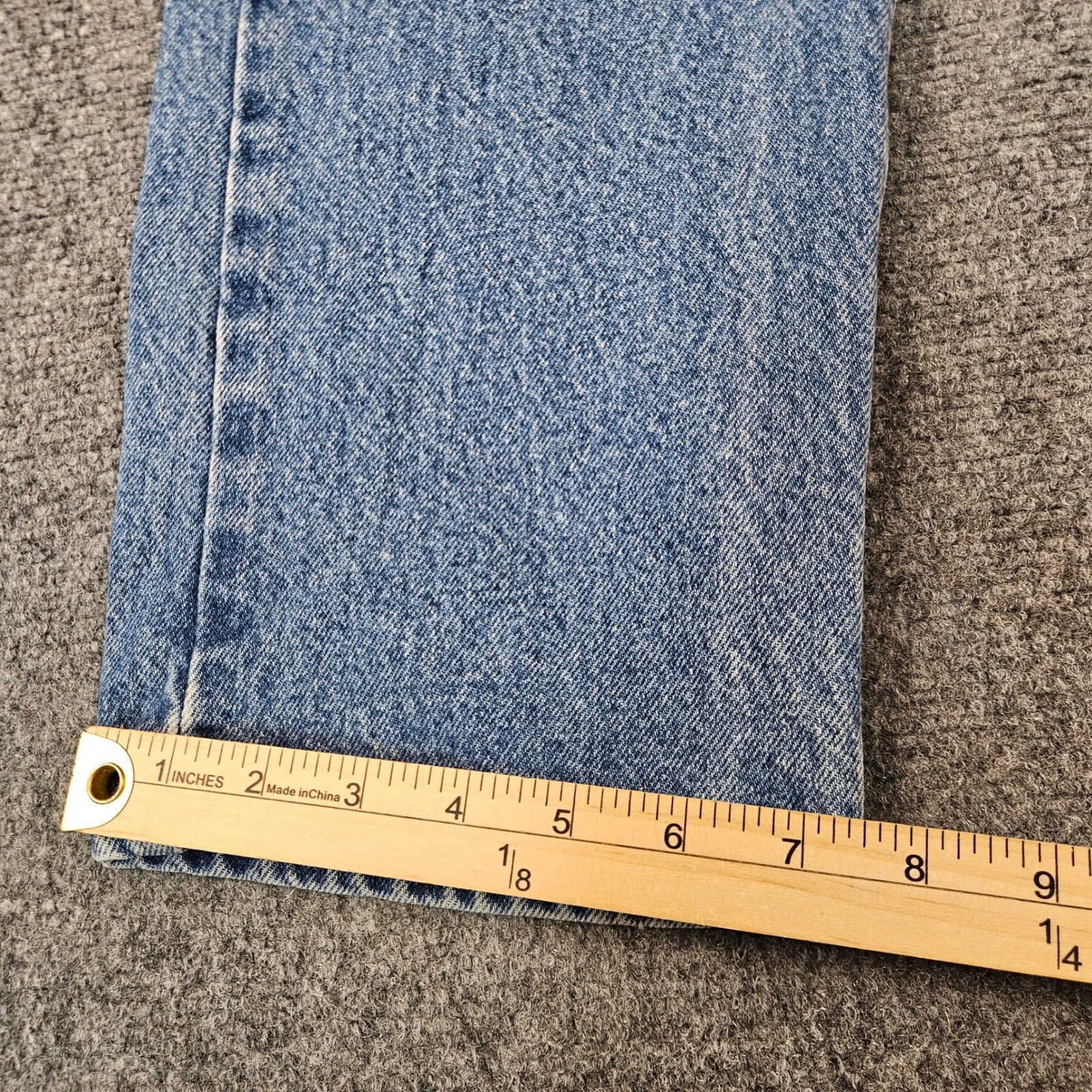 Carhartt B18 DST Traditional Fit Straight Leg Blue Denim Jeans Mens 34×30