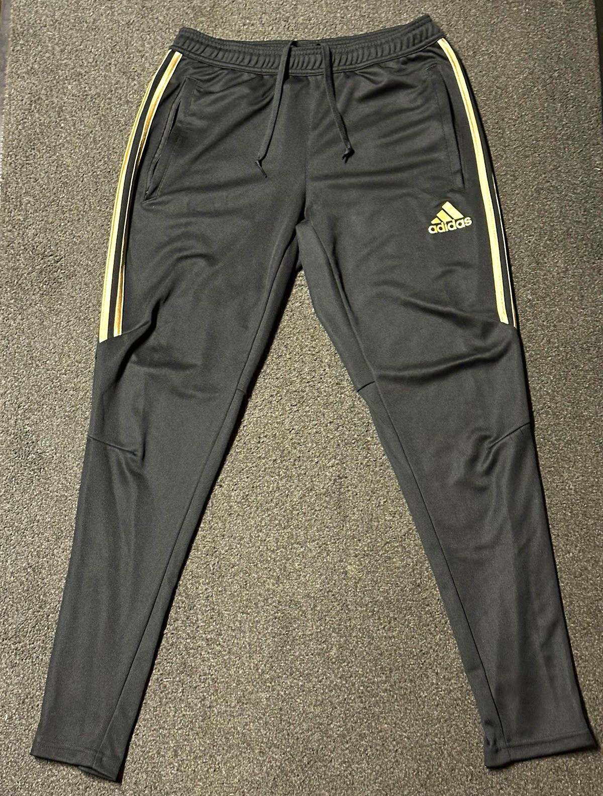 Adidas Men’s Tiro 17 Climacool Training Track Pants Joggers – Medium, Black/Gold