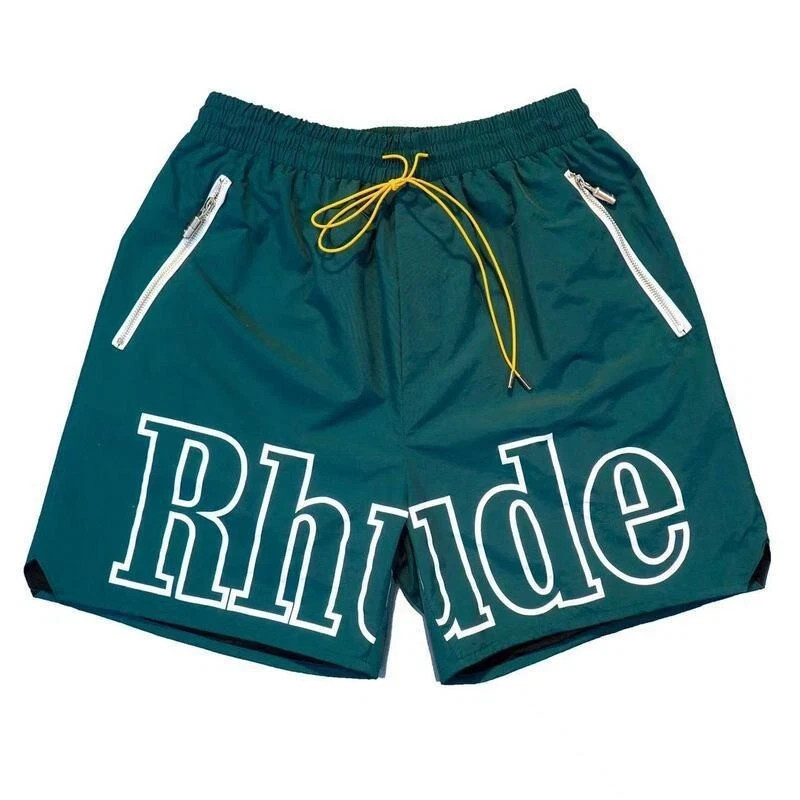 Men’s Rhude Casual Basketball Shorts – Breathable Fabric Casual Shorts