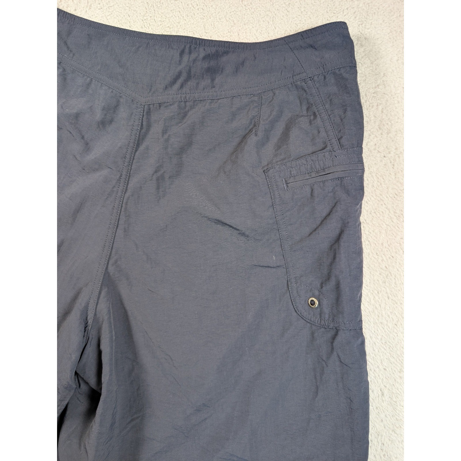 Patagonia Mens Board Shorts Size 36 Blue Nylon Swim Trunks Lace Up Pocket
