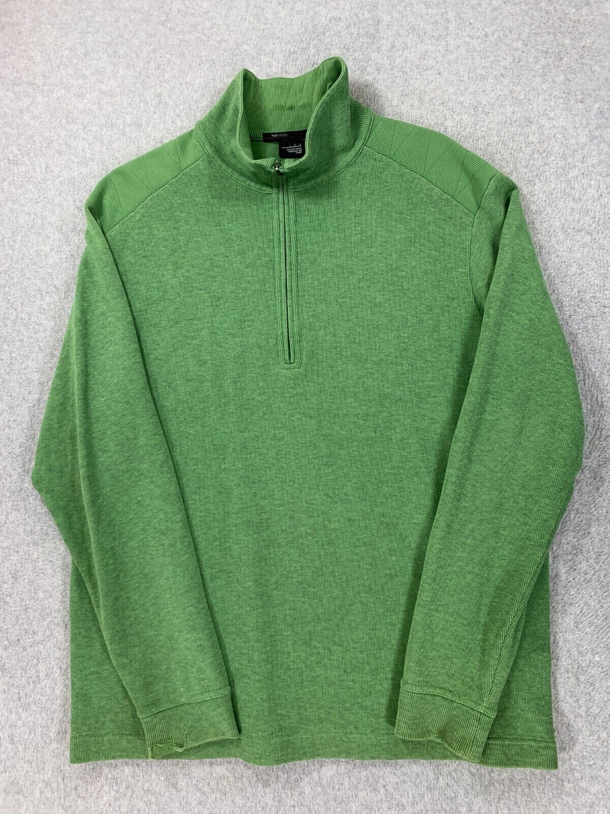 Tiger Woods Collection 1/2 Zip Pullover Golf Sweater (Men’s Large) Green