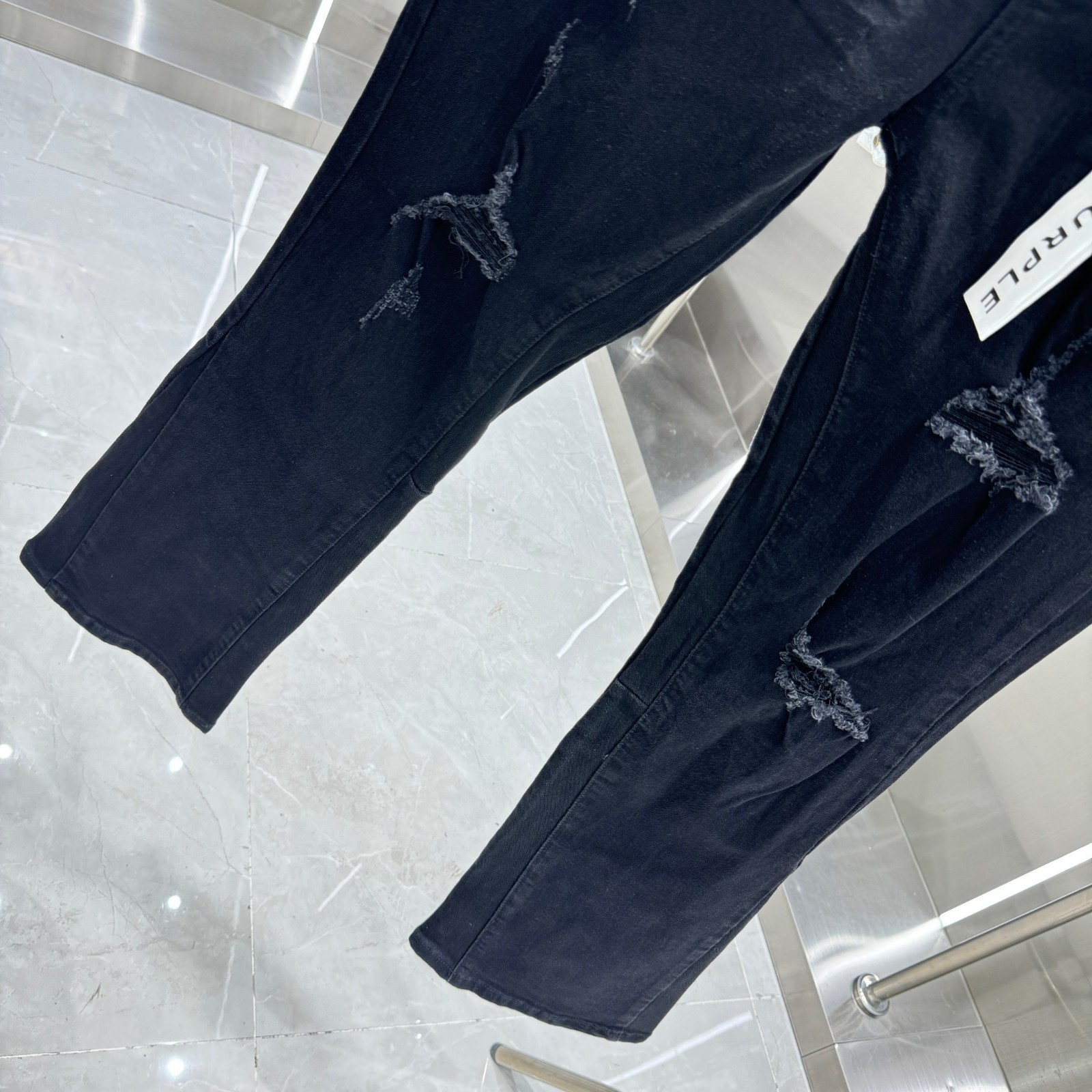 Fashion Men’s Personality Frayed Pants Casual Simplicity Flared Jeans PU6014