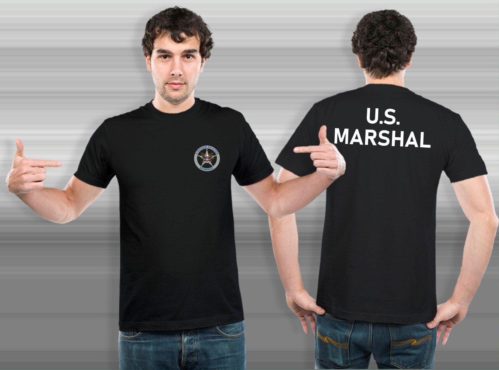 NEW US United States U.S. Marshal Police Military Special Force Team T-Shirt