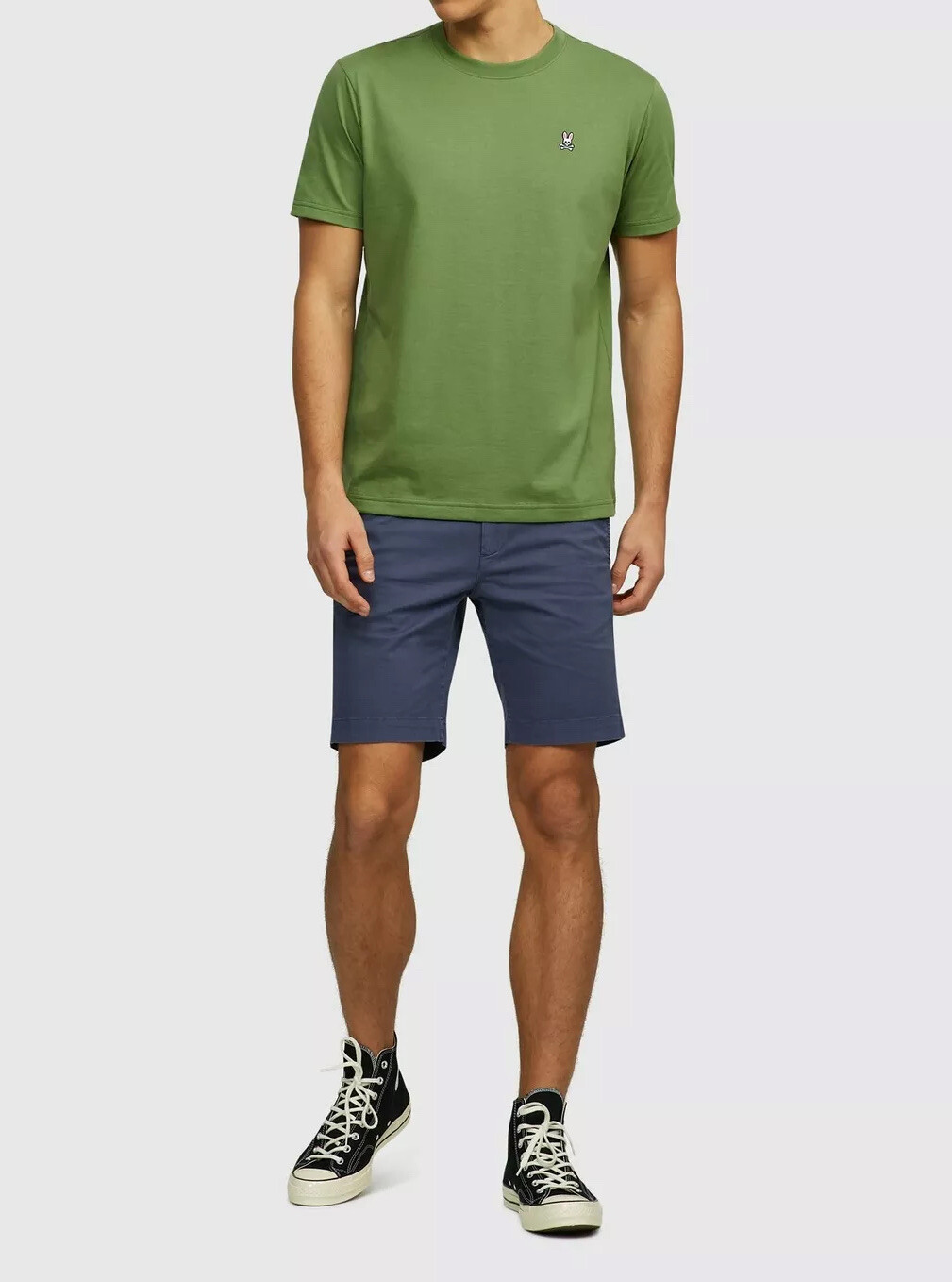 Psycho Bunny Stretch Cotton Blend Shorts Diego SP20-B6R790J1CE Slate Blue 38