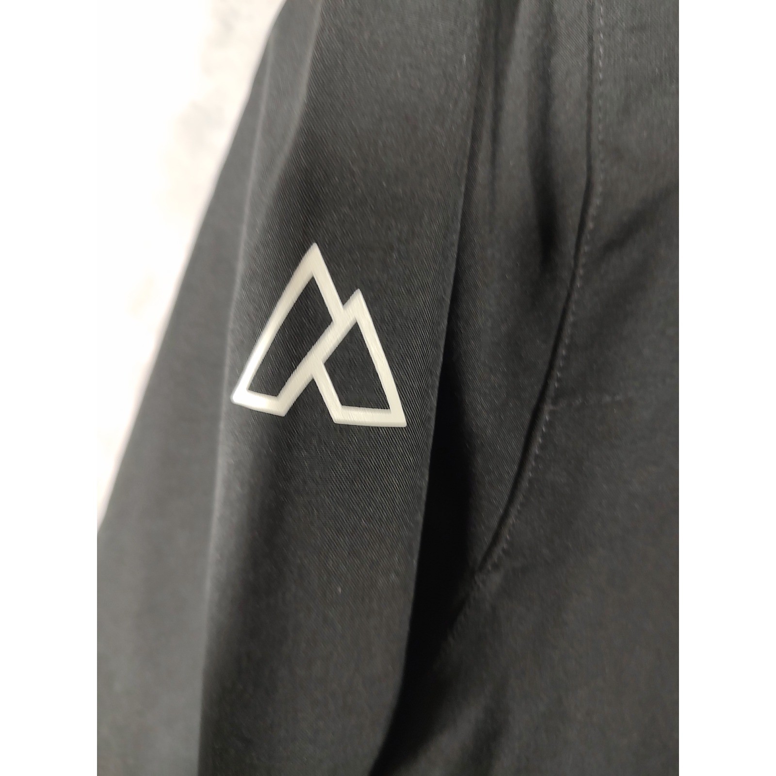 Alpine Design Black Hooded Rain Jacket Parka Mens Large Full Zip Outdoor Shell