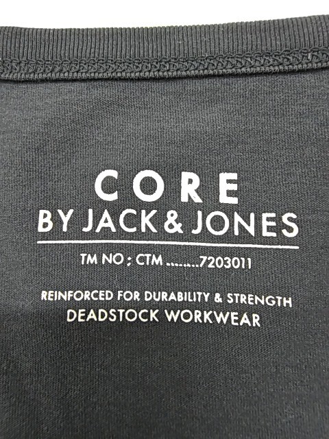 Jack & Jones Mens Tank Top Black Size L Core Graphic Crew Neck