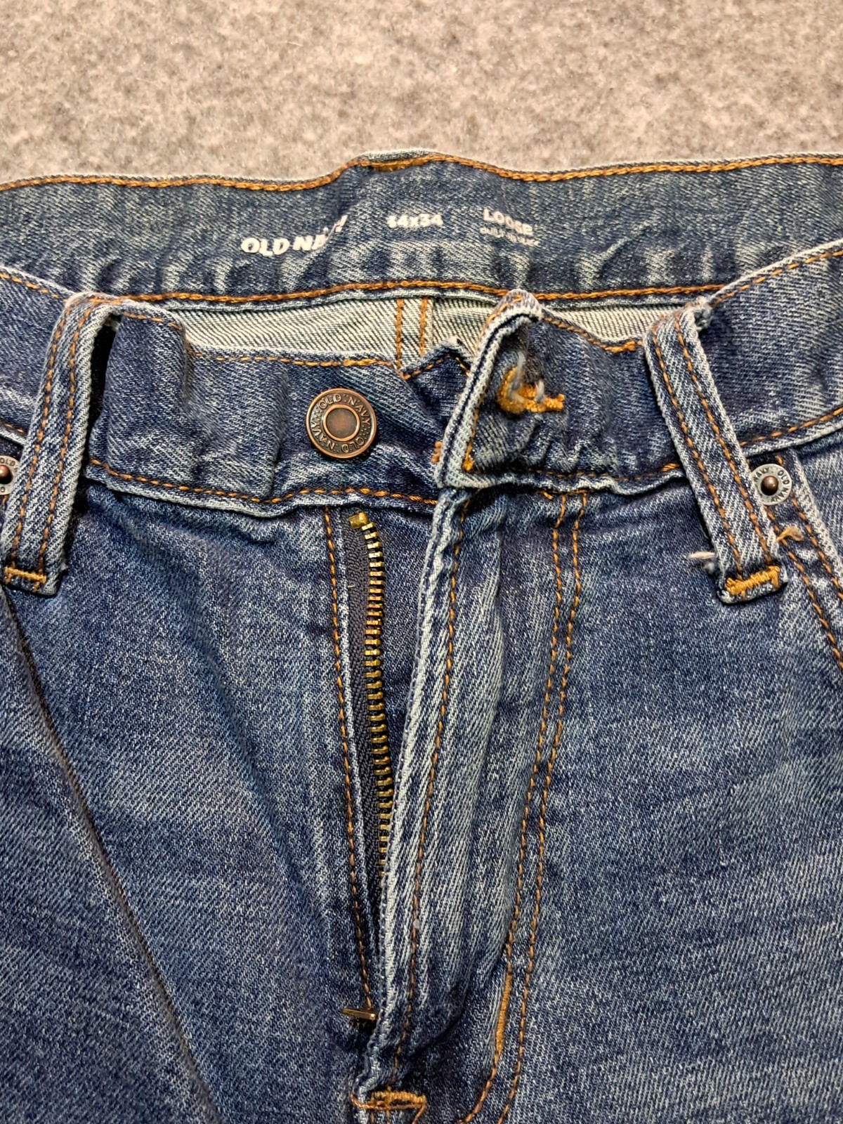 Old Navy Mens Loose Built-In Flex Jeans 34×34 34