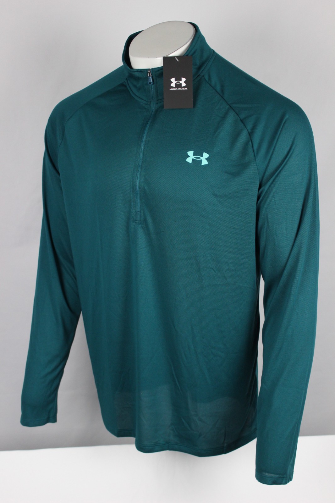Under Armour Men’s Tech 2.0 1/2 Zip Pullover Long Sleeve Hydro Teal 1328495 449