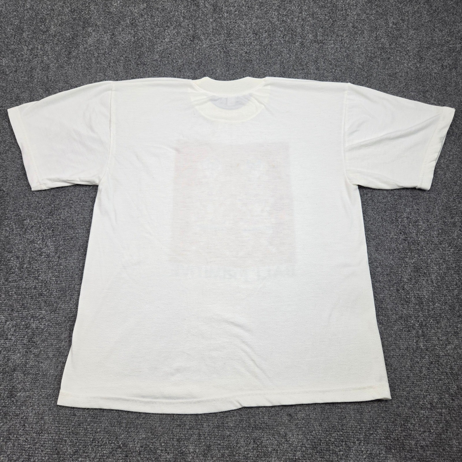 Vintage Bali Primitive Graphic TShirt Mens L White Handmade Indonesia Artwear