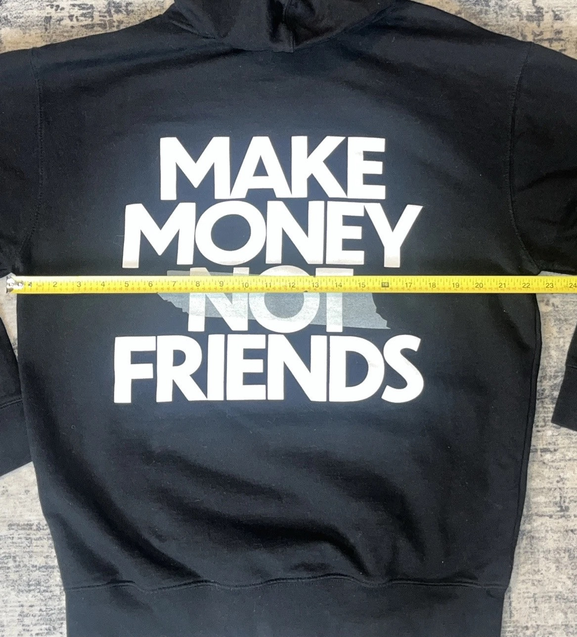 LGND Supply Co Make Money Not Friends Hoodie Men’s Large Black Graphic Pullover