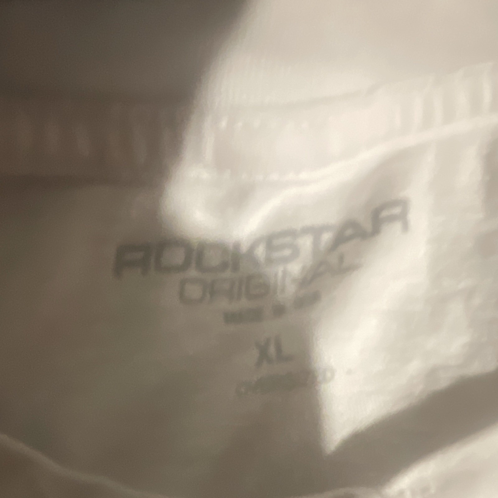 Rockstar Original Men’s XL White Crew Neck Short Sleeve Graphic Print T-Shirt