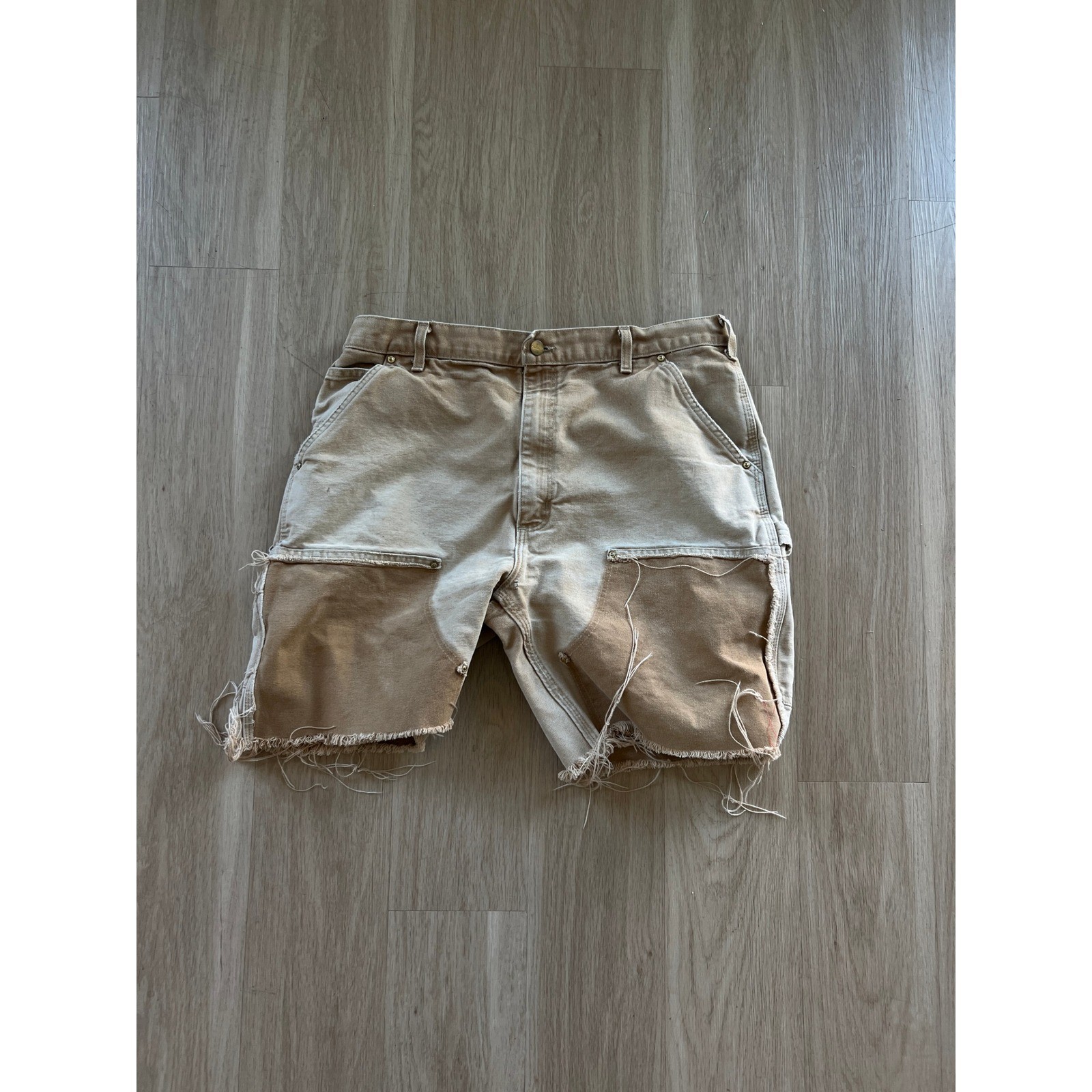 Vintage Carhartt Double Knee Cut Off Shorts Mens 38