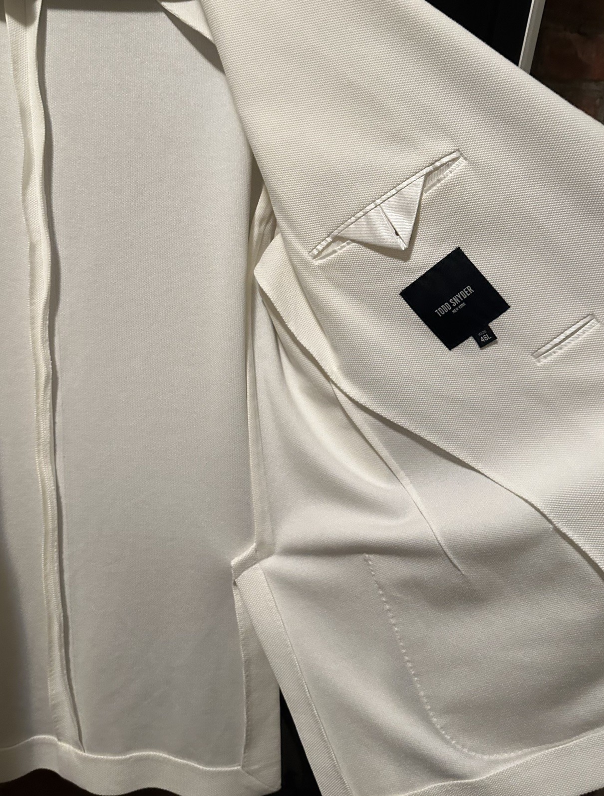 Todd Snyder Italian Knit Sport Coat in Birch – Size 46L