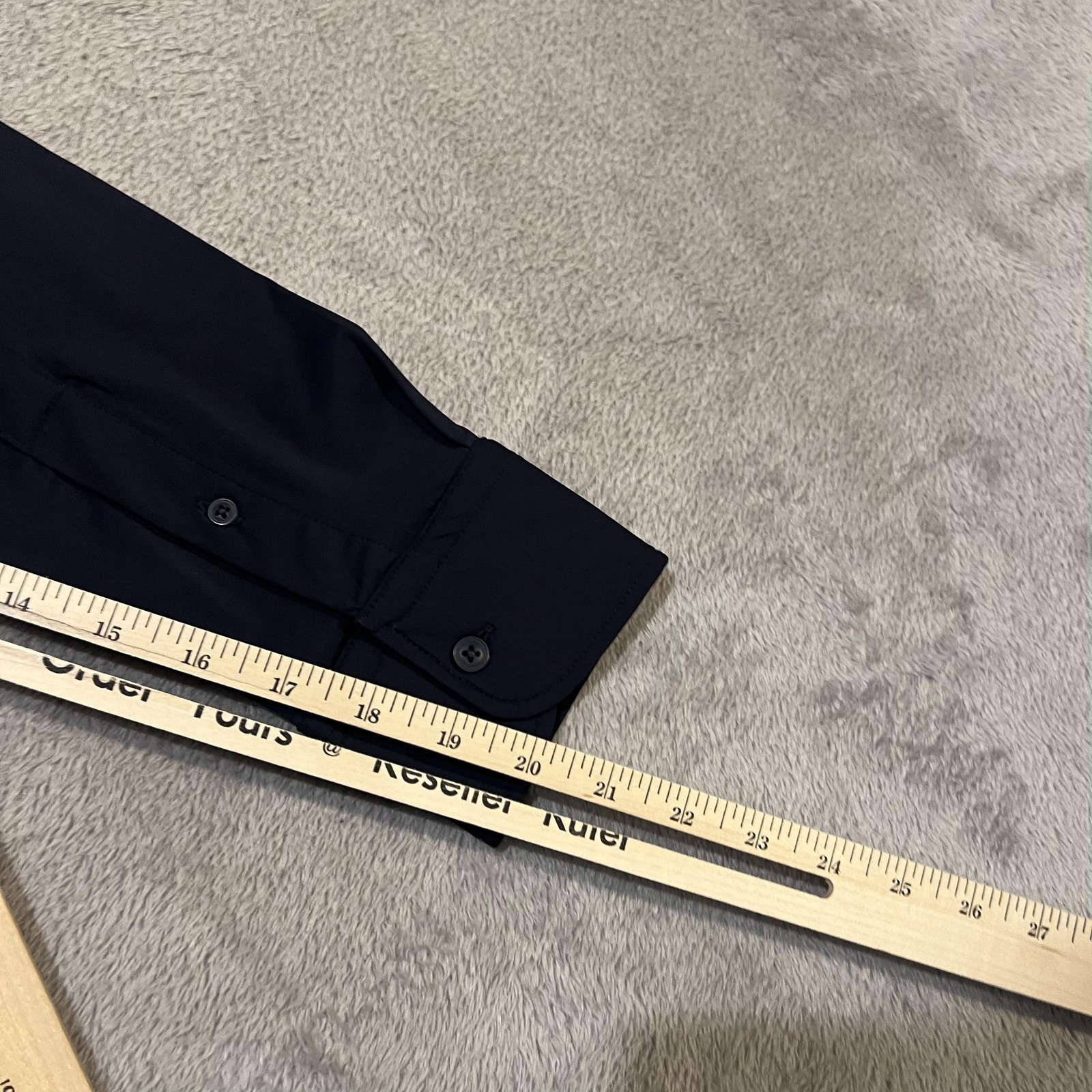 Porter & Ash Shirt Mens Medium Blue Kinetic Stretch Long Sleeve Dress Shirt