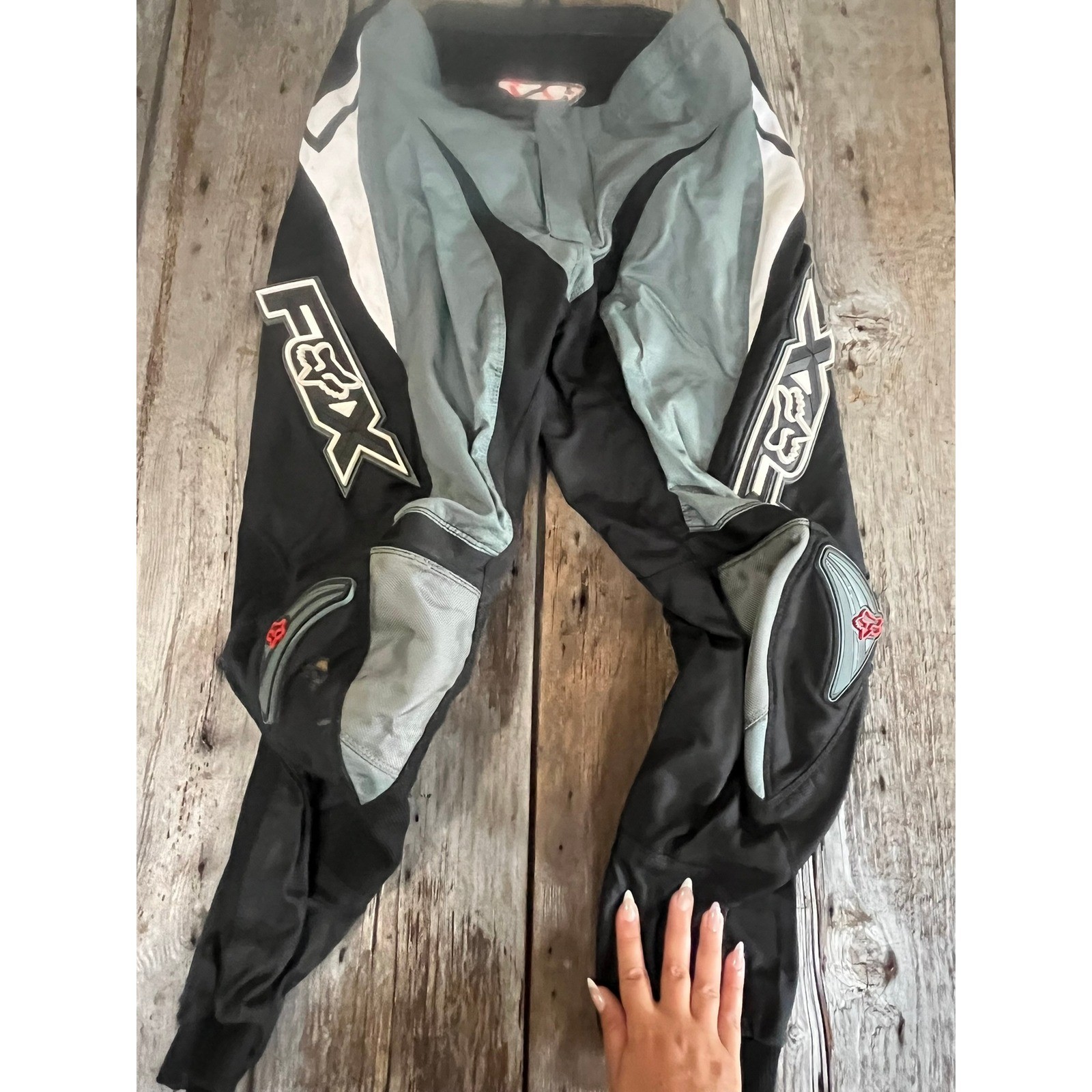Fox Racing 180 Motocross Pants Mens Black Grey White MX Dirt Bike Riding Gear
