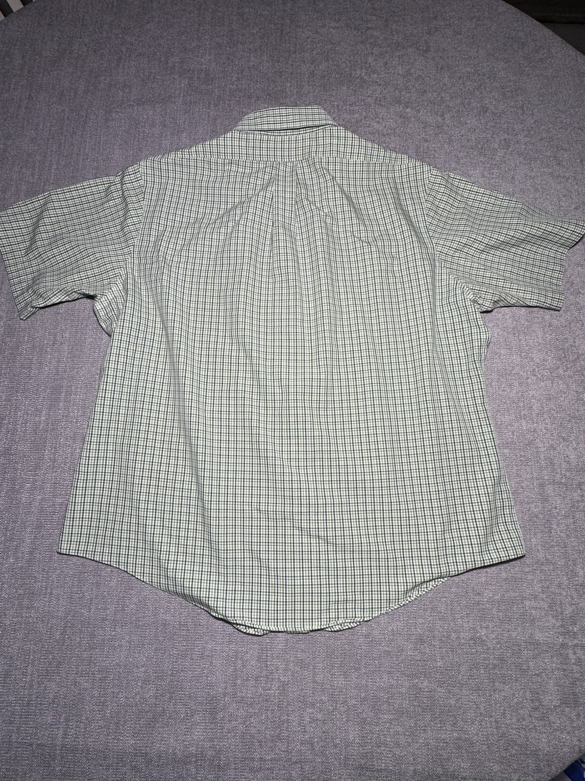 Brooks Brothers Non-Iron Supima Cotton Mens XXL Regular Fit Plaid SS Shirt Green