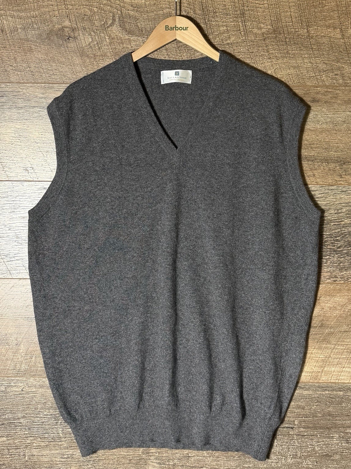 Ballantyne Cashmere Vest Men’s Size 48” Sweater Jumper Sleeveless