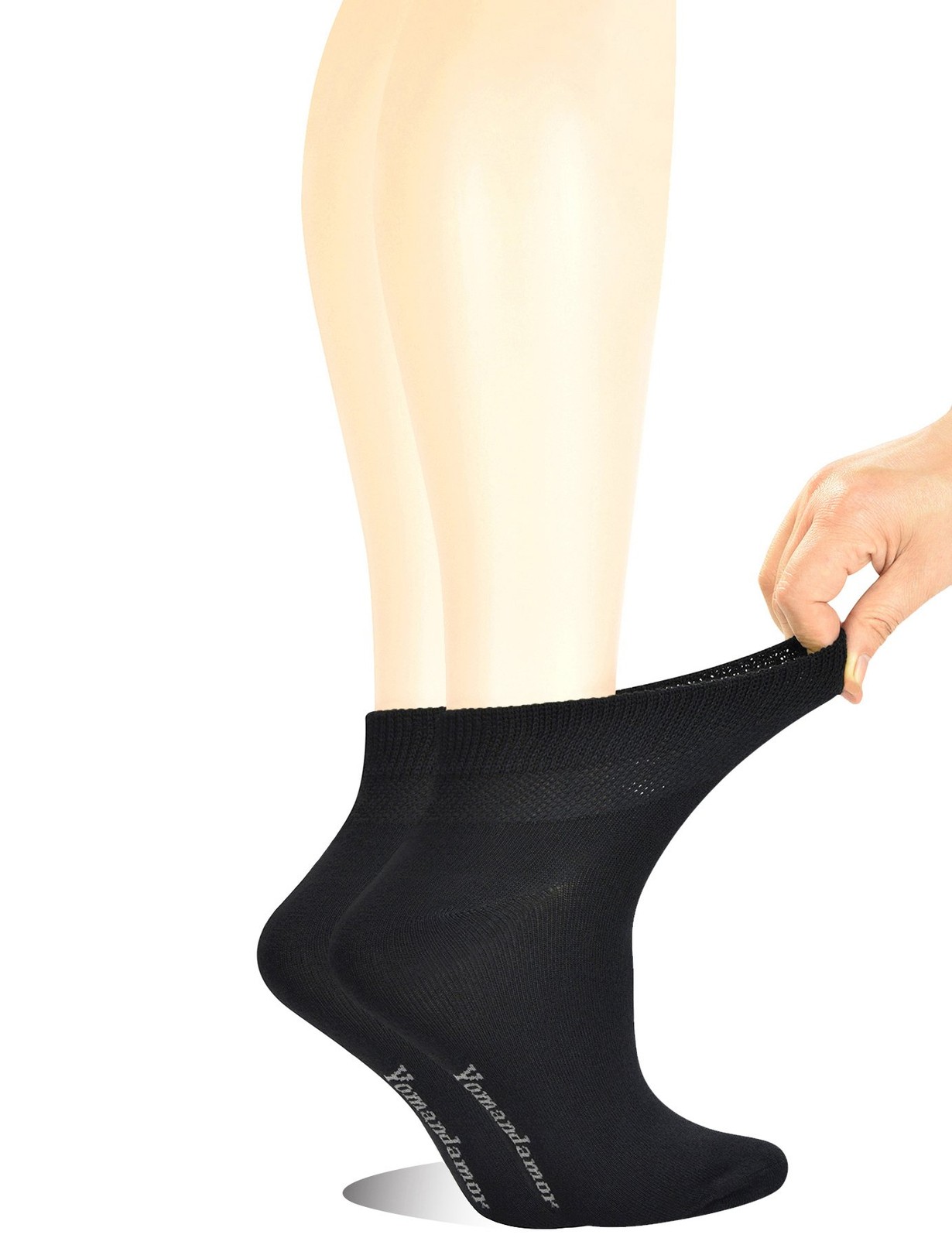 Women’s Non-binding Flat Knit Ankle Casual/Diabetic Socks with Seamless Toe,5…