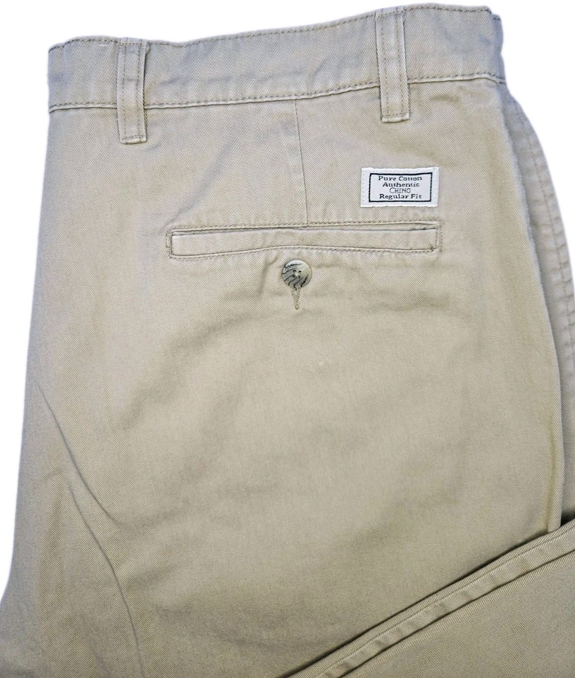 District Beige Chinos Mens W38 L31 Regular Fit Cotton Smart Casual Trousers Pant