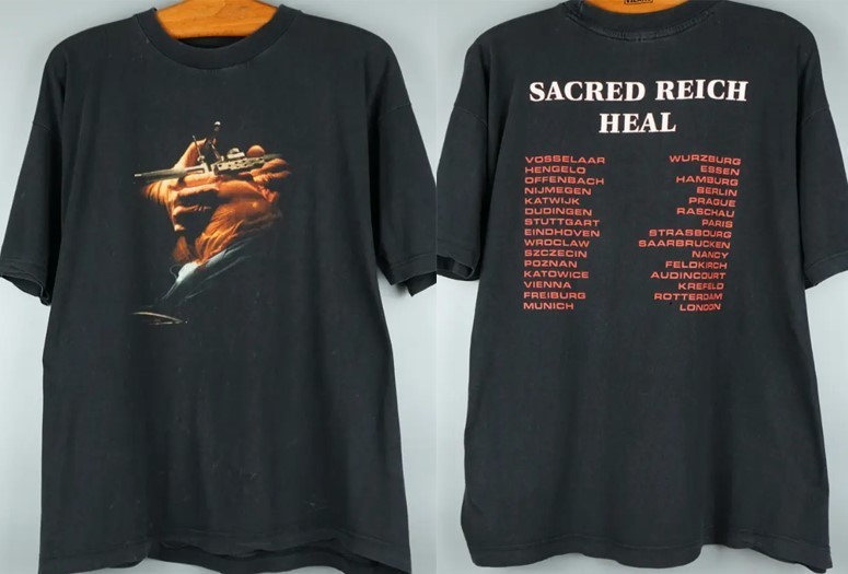 Vtg Sacred Reich thrash metal band classic unisex tee S-5XL QT648