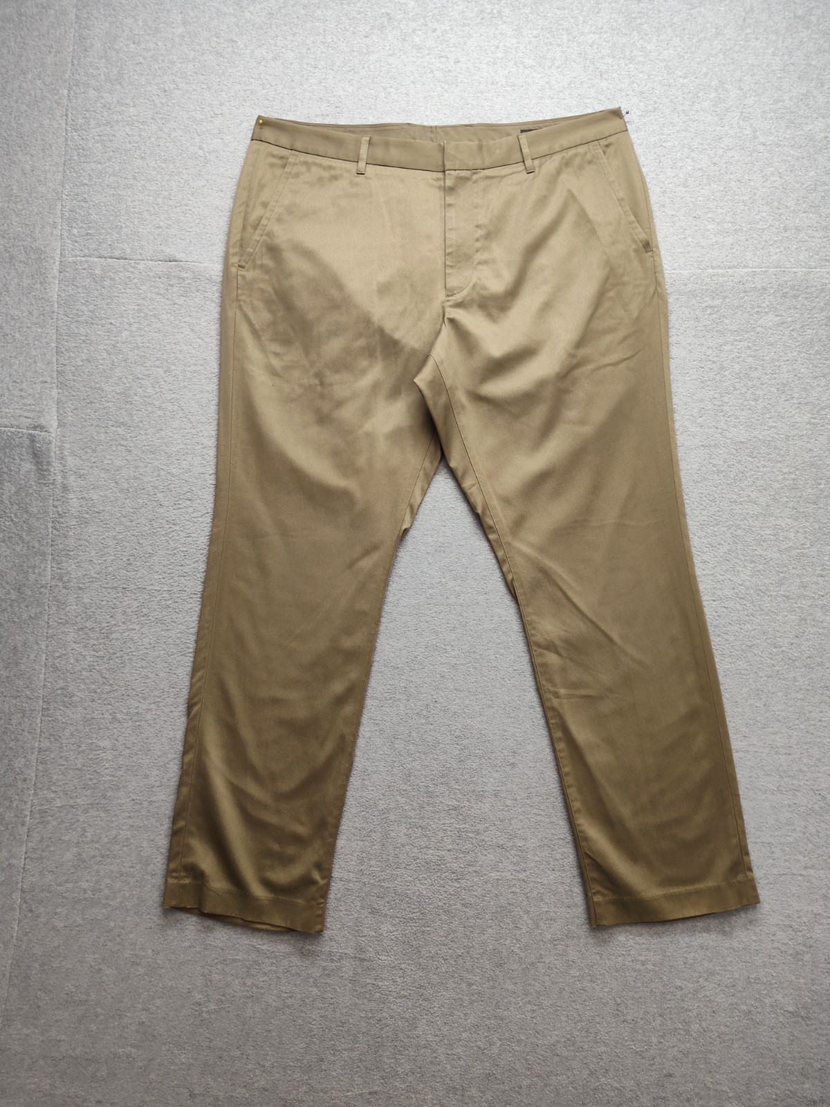 Bonobos Men Pants 38/30 Beige Zip Hook & Eyes Button Slash Pockets Mid Rise City