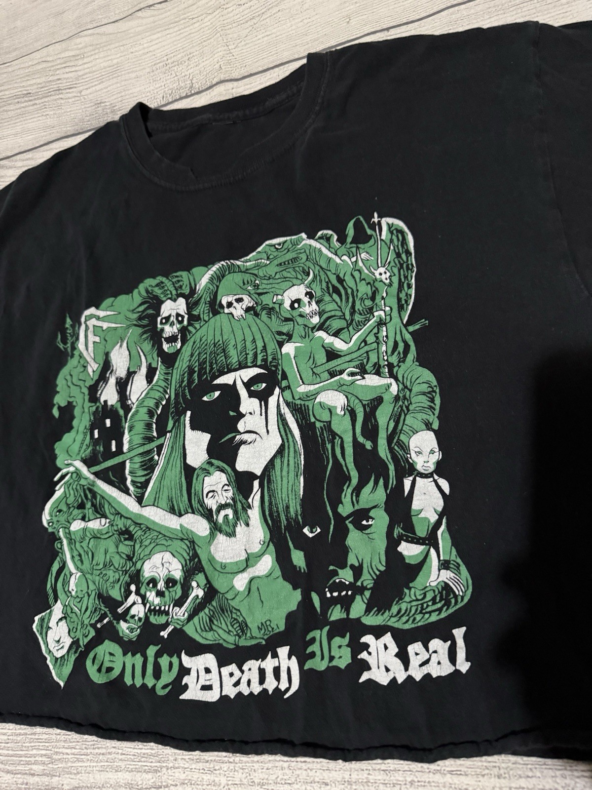 Celtic Frost Hellhammer Only Death is Real Black Metal Band Shirt Crop Top L/XL?