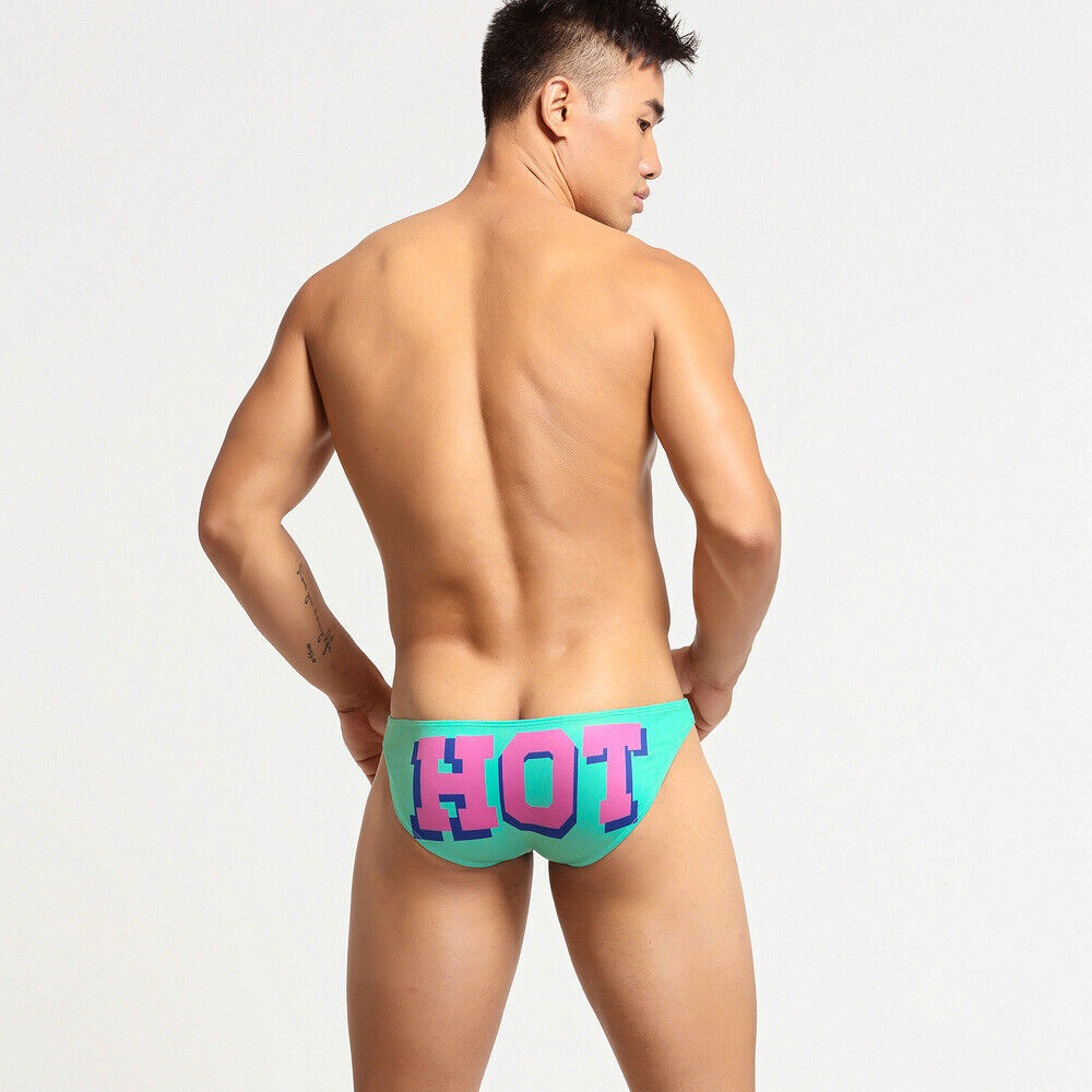Hot Seobean Men’s Printed Sexy Bikini Briefs Emotion Expression Funny Underwear