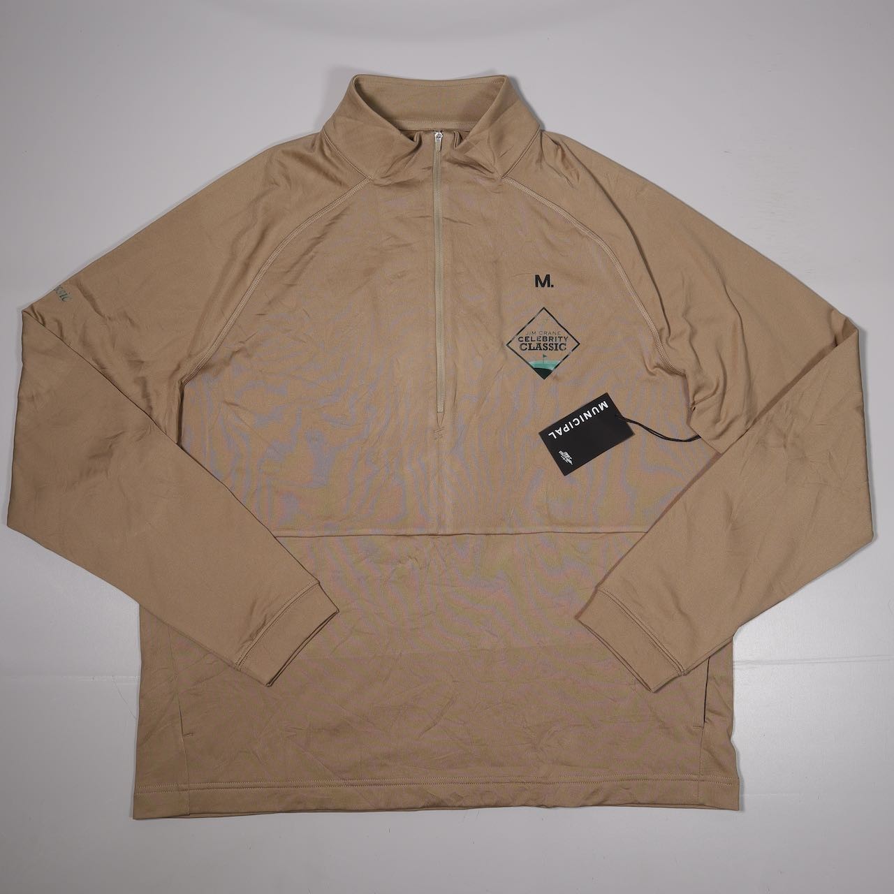 NWT Municipal Sportcross 1/2 Zip Performance Pullover Jim Crane Golf Mens Large