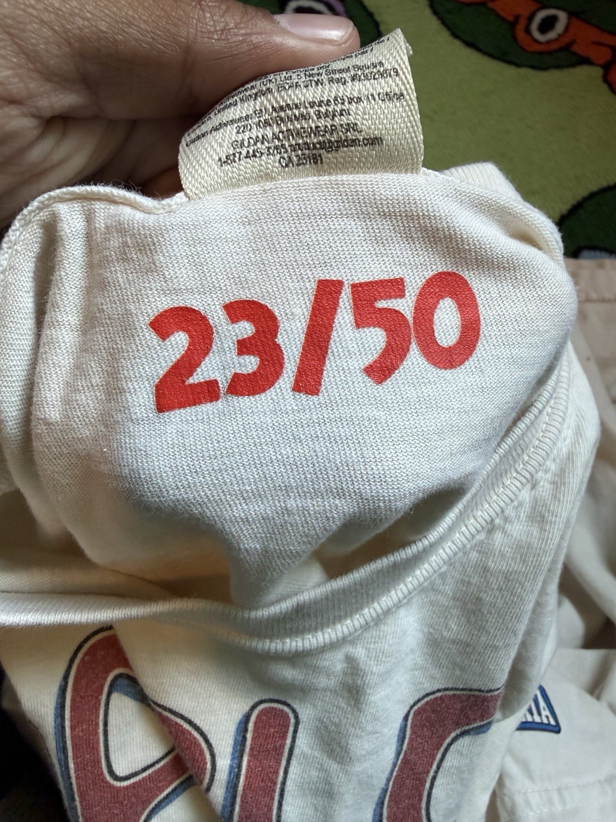 Comfort Colors Backyard SportsxPlanet Euphoria Pablo Sanchez White Limited 23/50