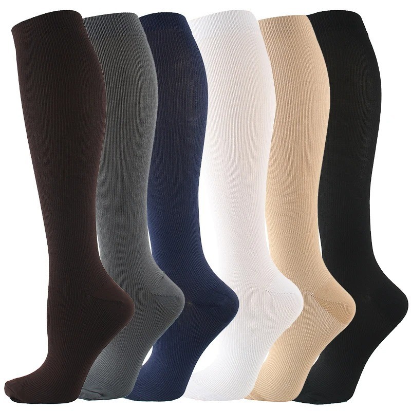 2 Pairs Compression Socks Men Women Varicose Veins Running Travel Sports