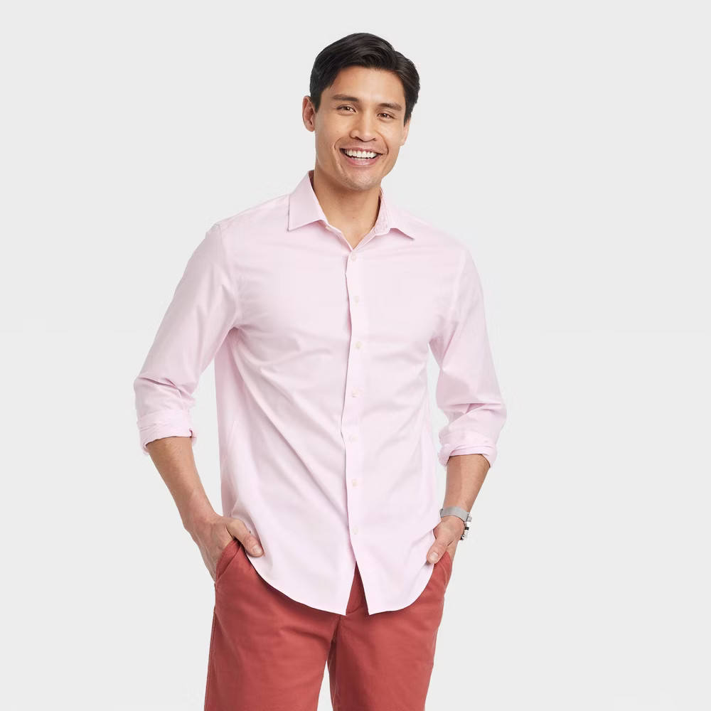 Goodfellow & Co Men’s Performance Button Down Dress Shirt Long Sleeve