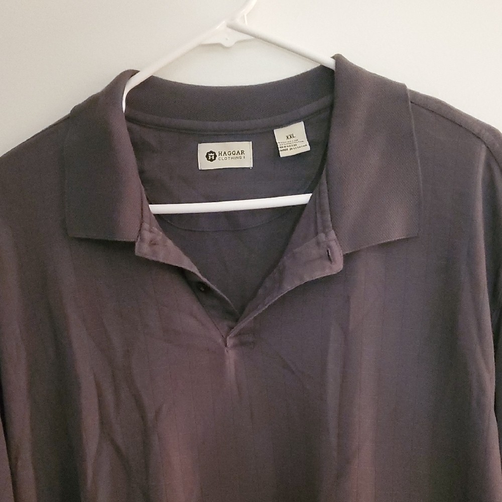 Haggar Men’s Charcoal Polo Shirt