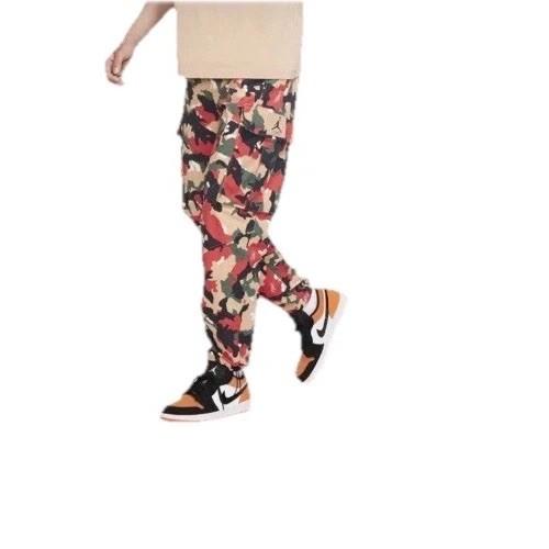 Jordan Men M Flight Heritage Cargo Pants MJ Camo Red DC7450 248 Sold-out New