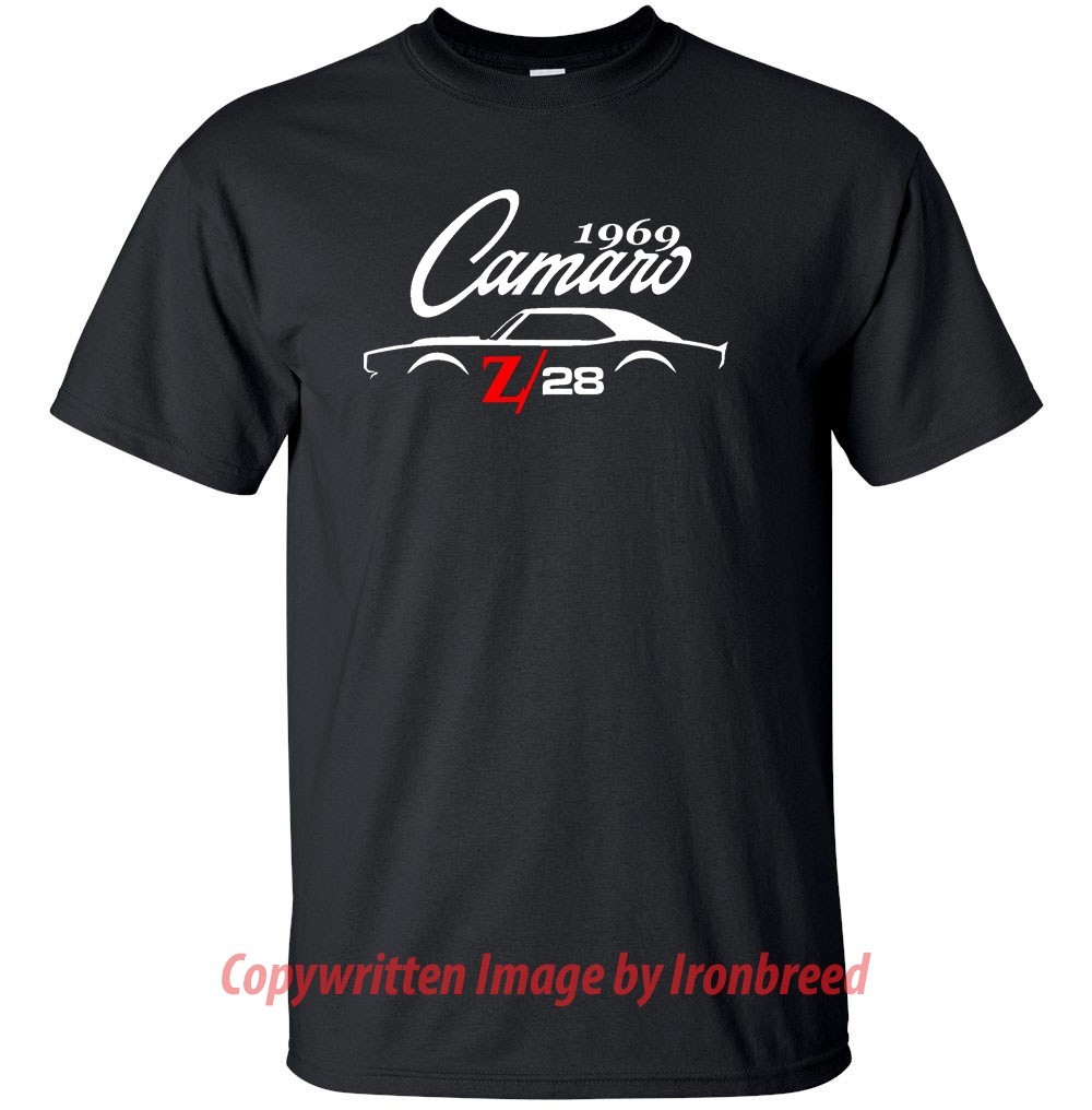 1969 CAMARO Z28 T-Shirt Car Silhouette 1st Generation rs ss 69