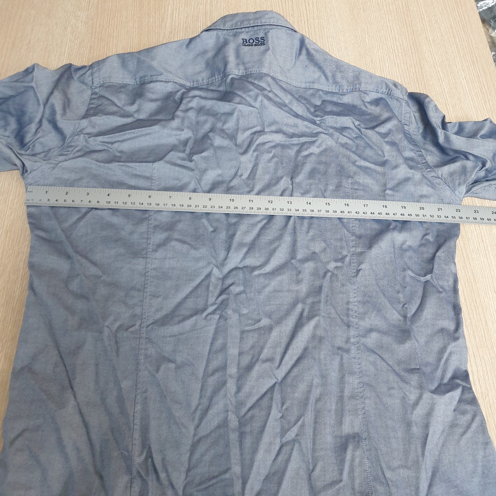 Hugo Boss Bayolo Shirt Mens Large Blue Button Up Smart Casual Office Designer