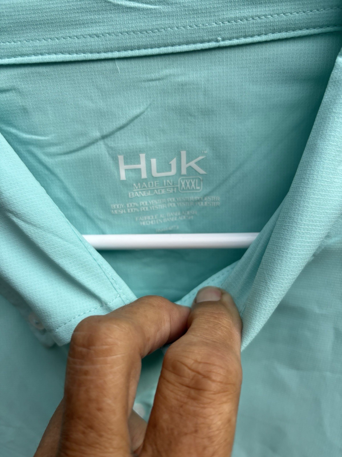 NWT Huk Shirt Mens XXXL Tide Point Long Sleeve Island Paradise Green Fishing 3XL