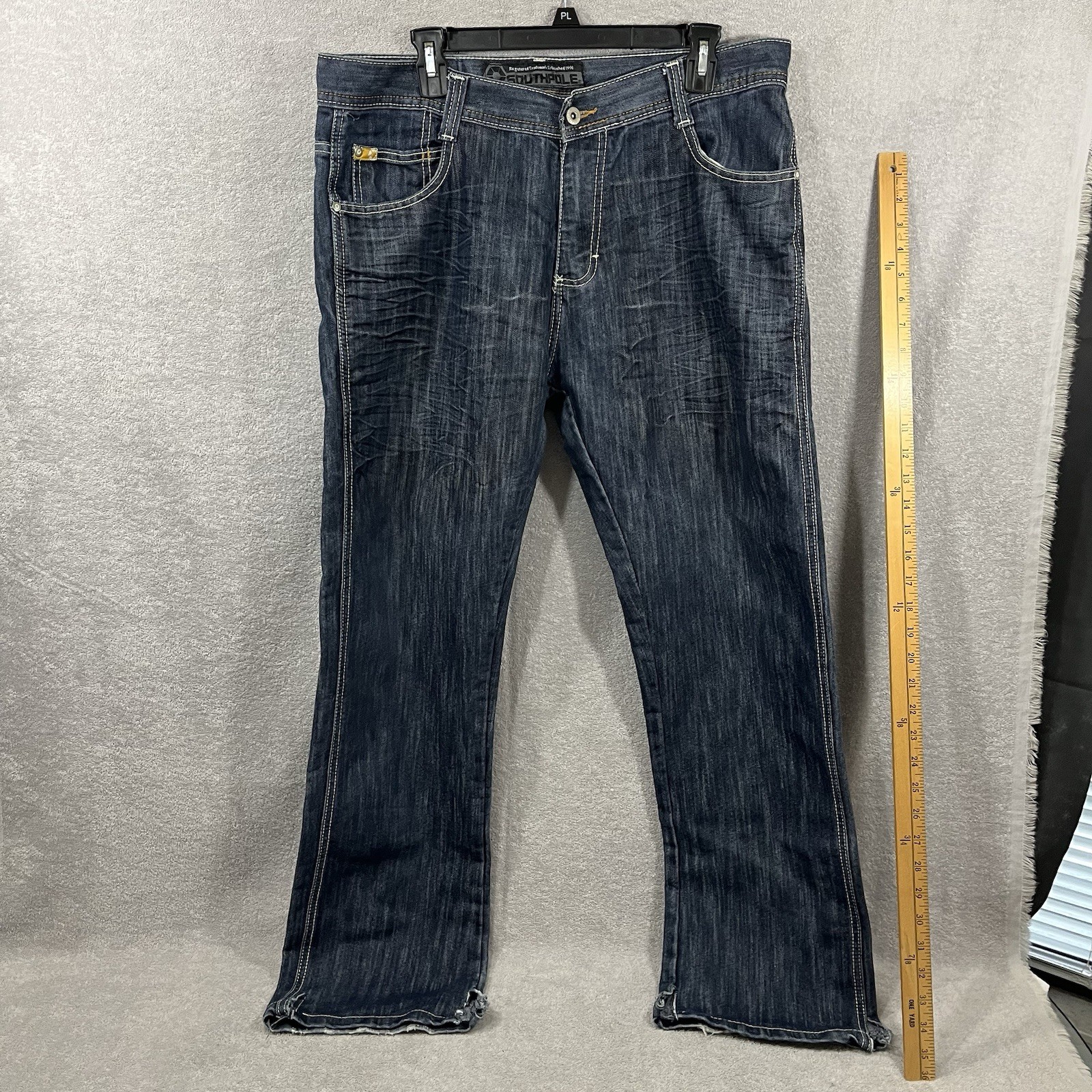 Southpole 8180 Mens Blue Classic Design Denim Jeans Size 36 W/Flaws