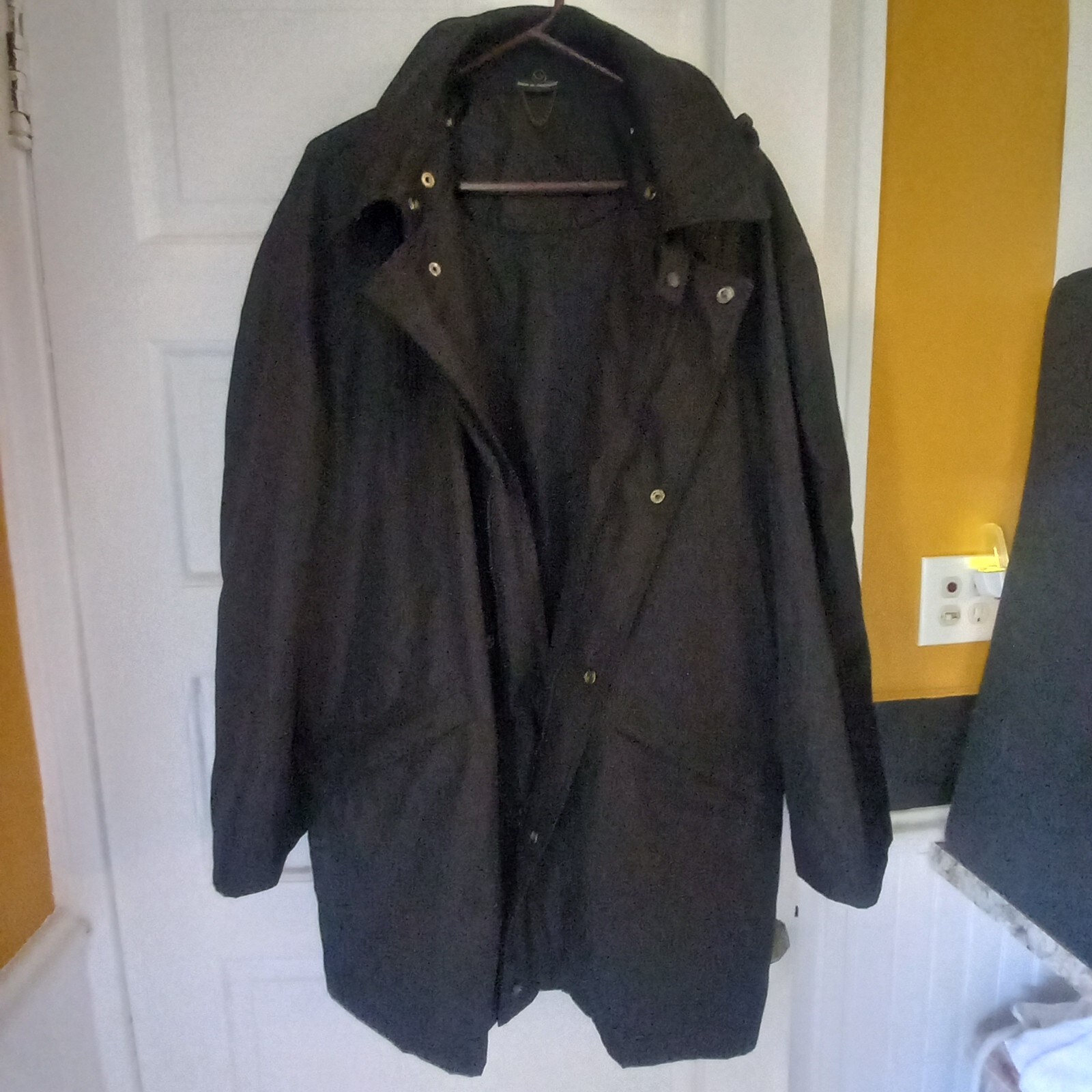 Millennium Collection Mens Jacket Black Zip Front Lined Hooded size L reg