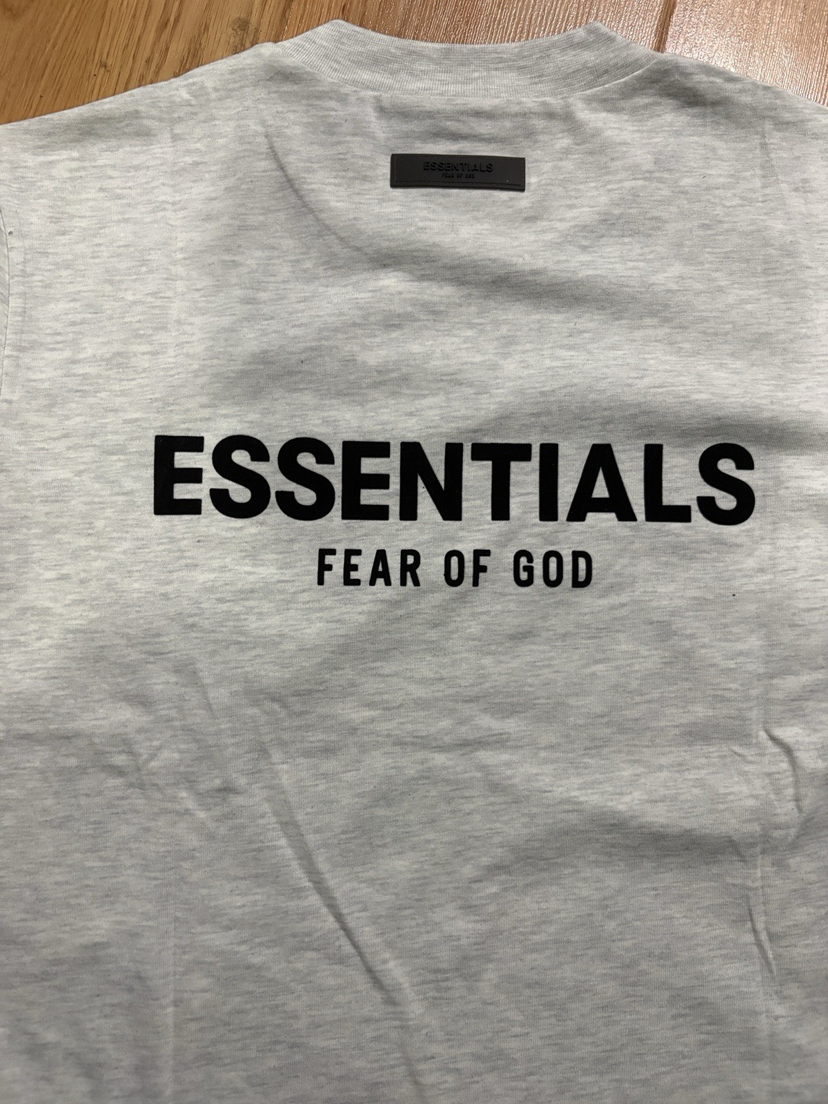 ESSENTIALS Fear of God Men’s Light Oatmeal Crew Neck T-Shirt Size S
