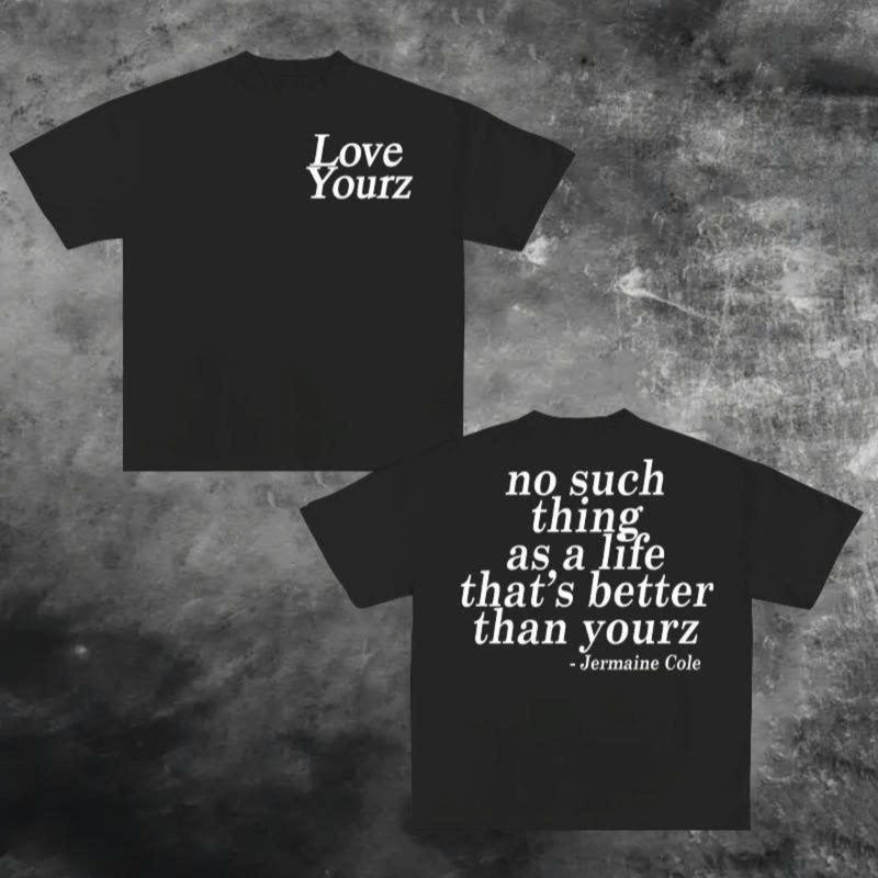 J Cole Dreamville Love Yourz Lyrics Graphic t-Shirt VERSION 2, J Cole T-shirt, C