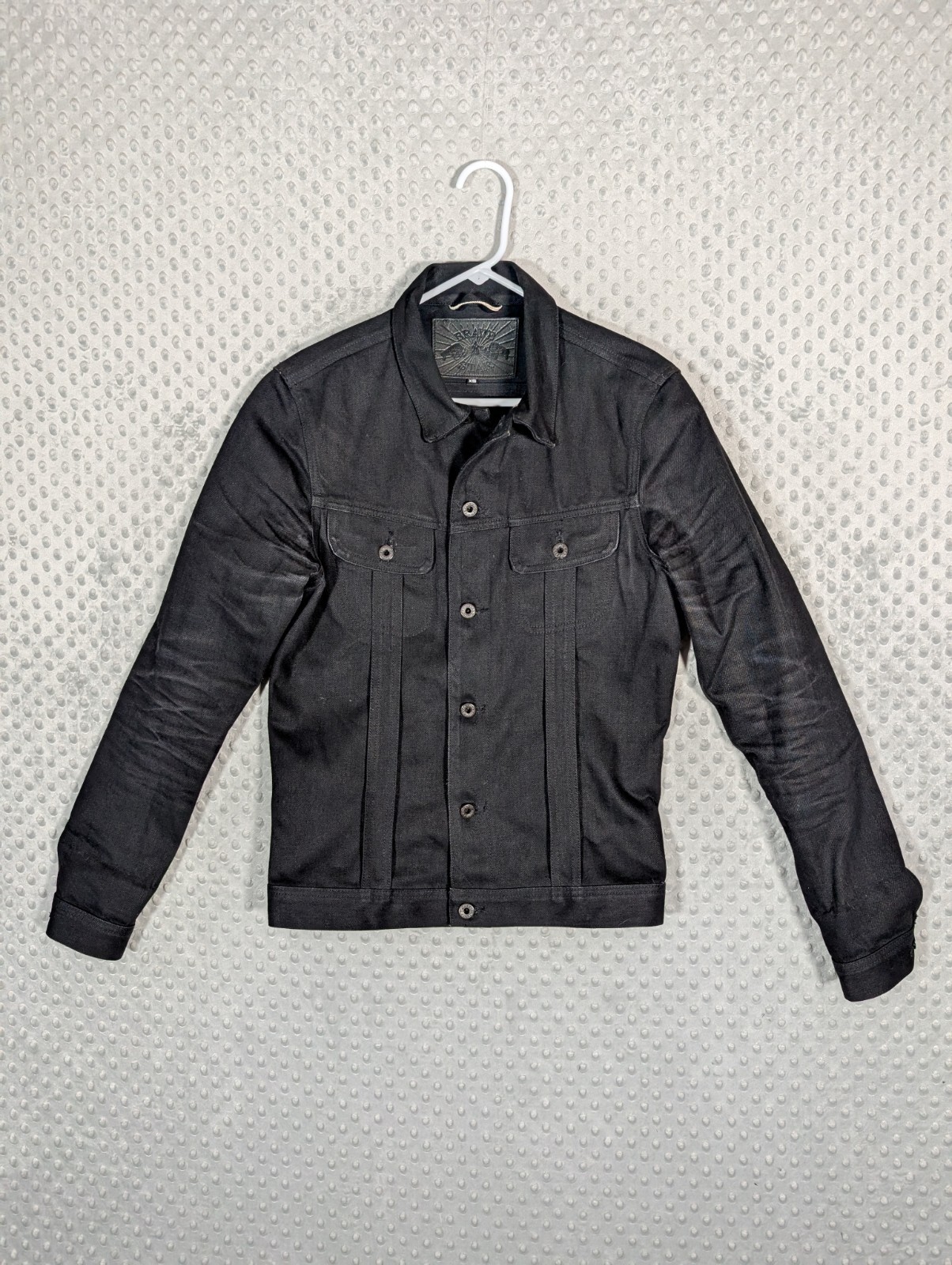Brave Star Denim Trucker Jacket Men’s XS Selvedge Raw Rigid Stiff USA Made