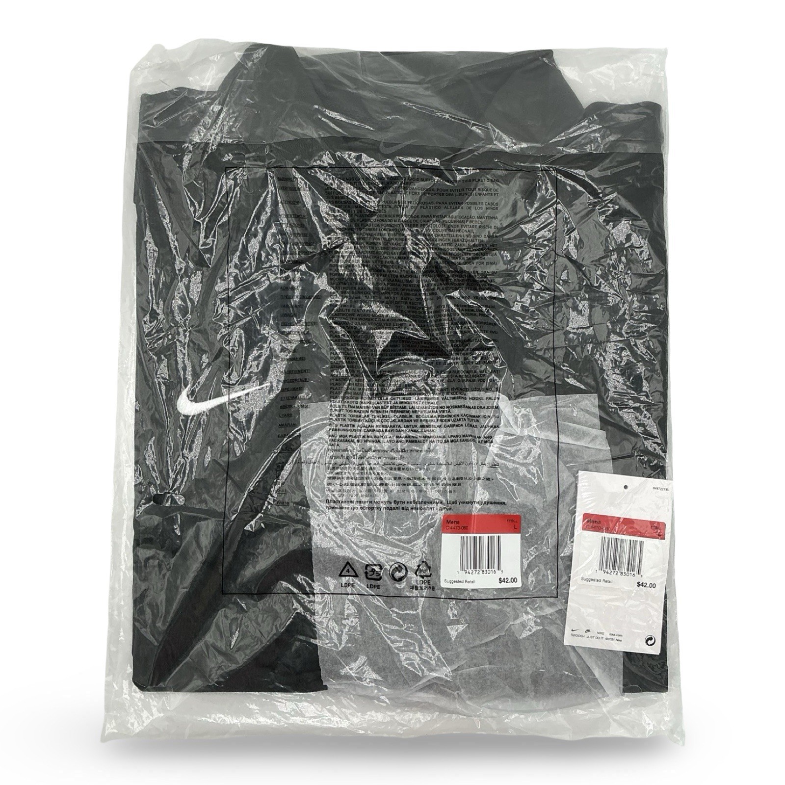 Nike Dri-FIT Polo Shirt – Men’s Size Large – Charcoal Gray – New With Tags