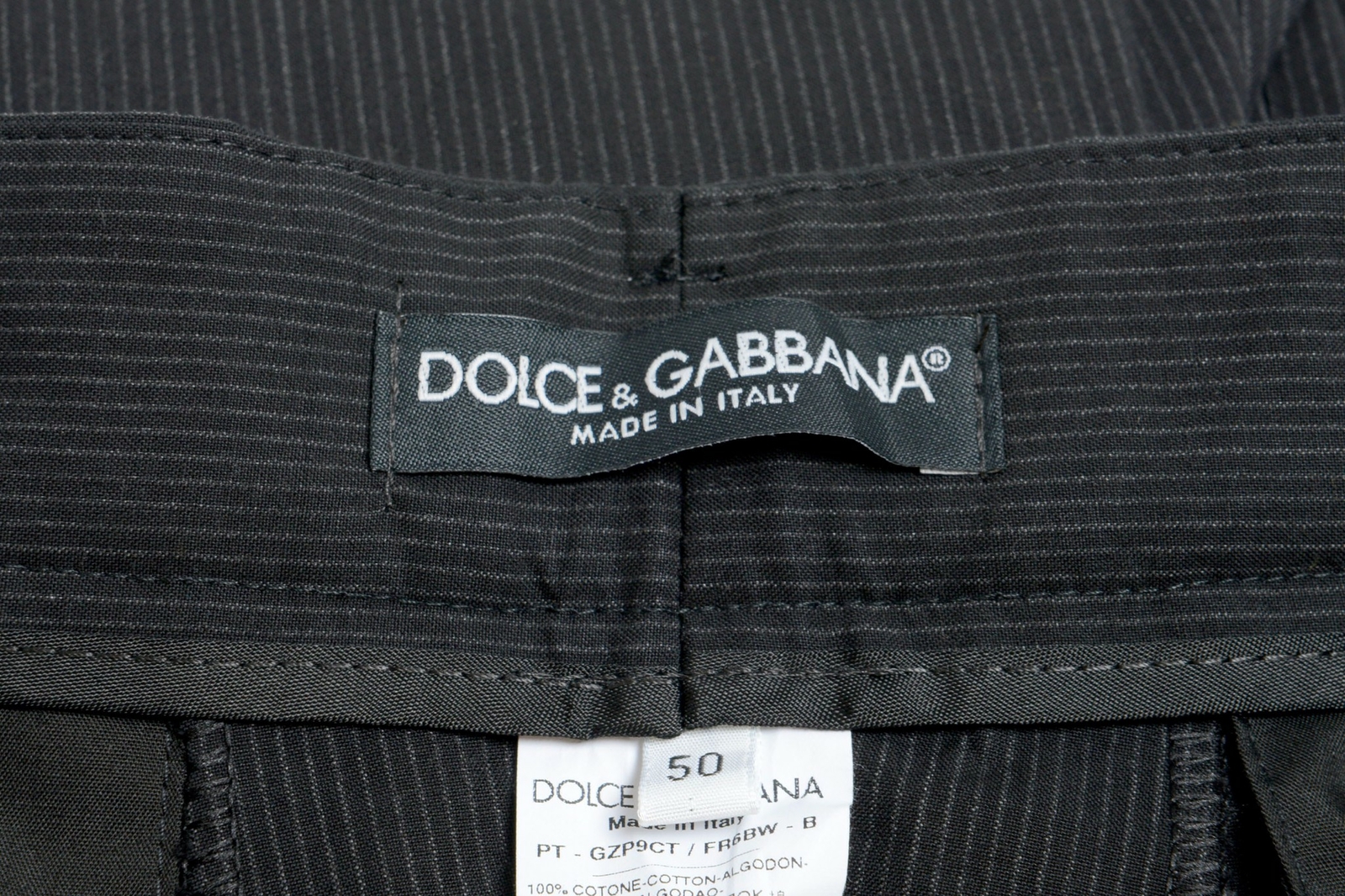 Dolce & Gabbana Men’s Striped Pleated Dress Pants Size 30 32 34 38