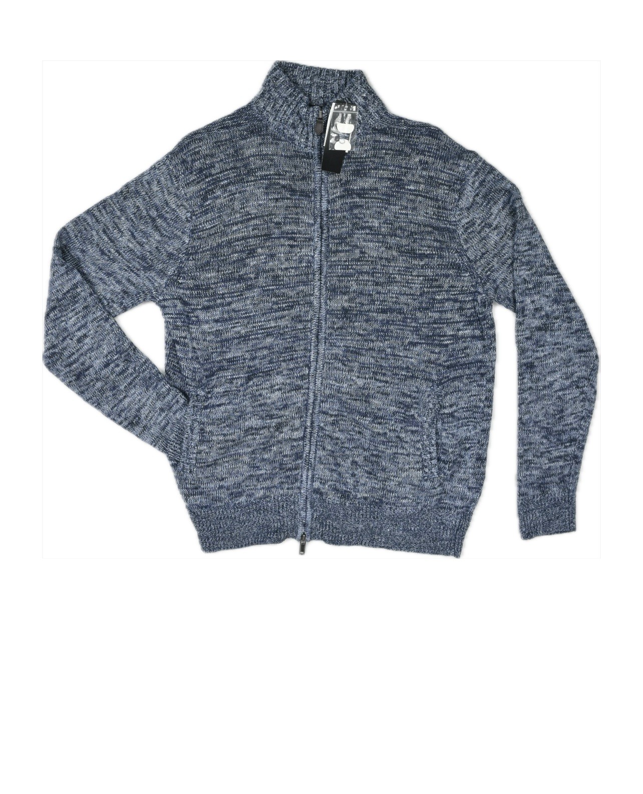The Men’s Store Linen Melange Knit Full Zip Sweater Jacket M New $248