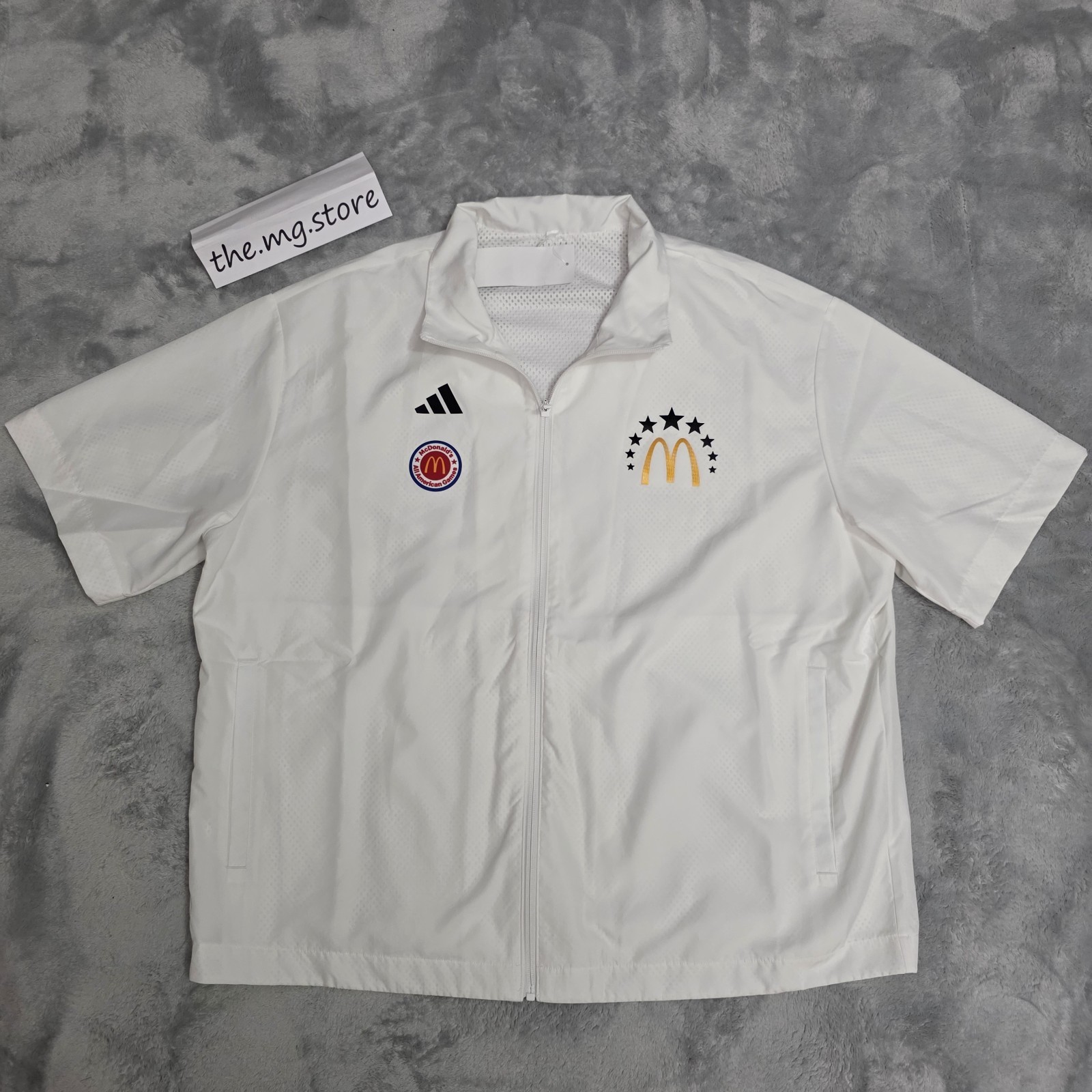 Adidas 2024 McDonald’s All American Basketball Team Issue Shooting White Shirt M