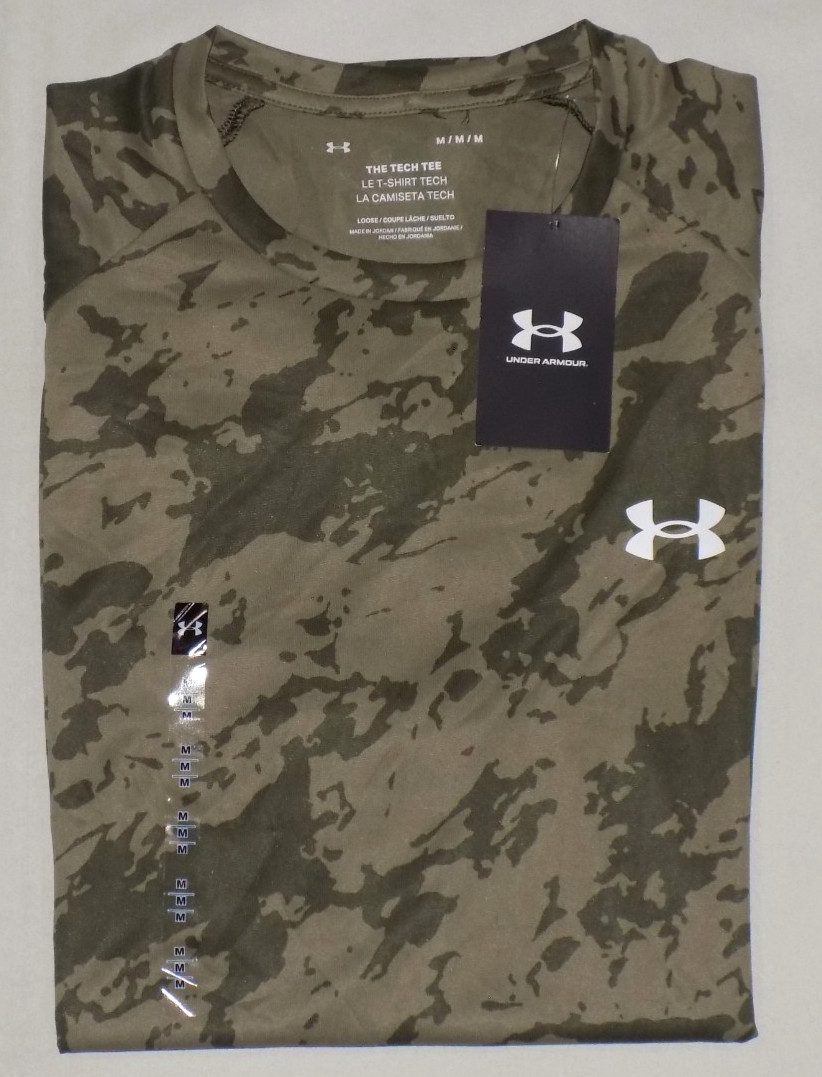 Under Armour Men’s UA Tech 2.0 Short Sleeve Loose Fit T-Shirts Camo Green M
