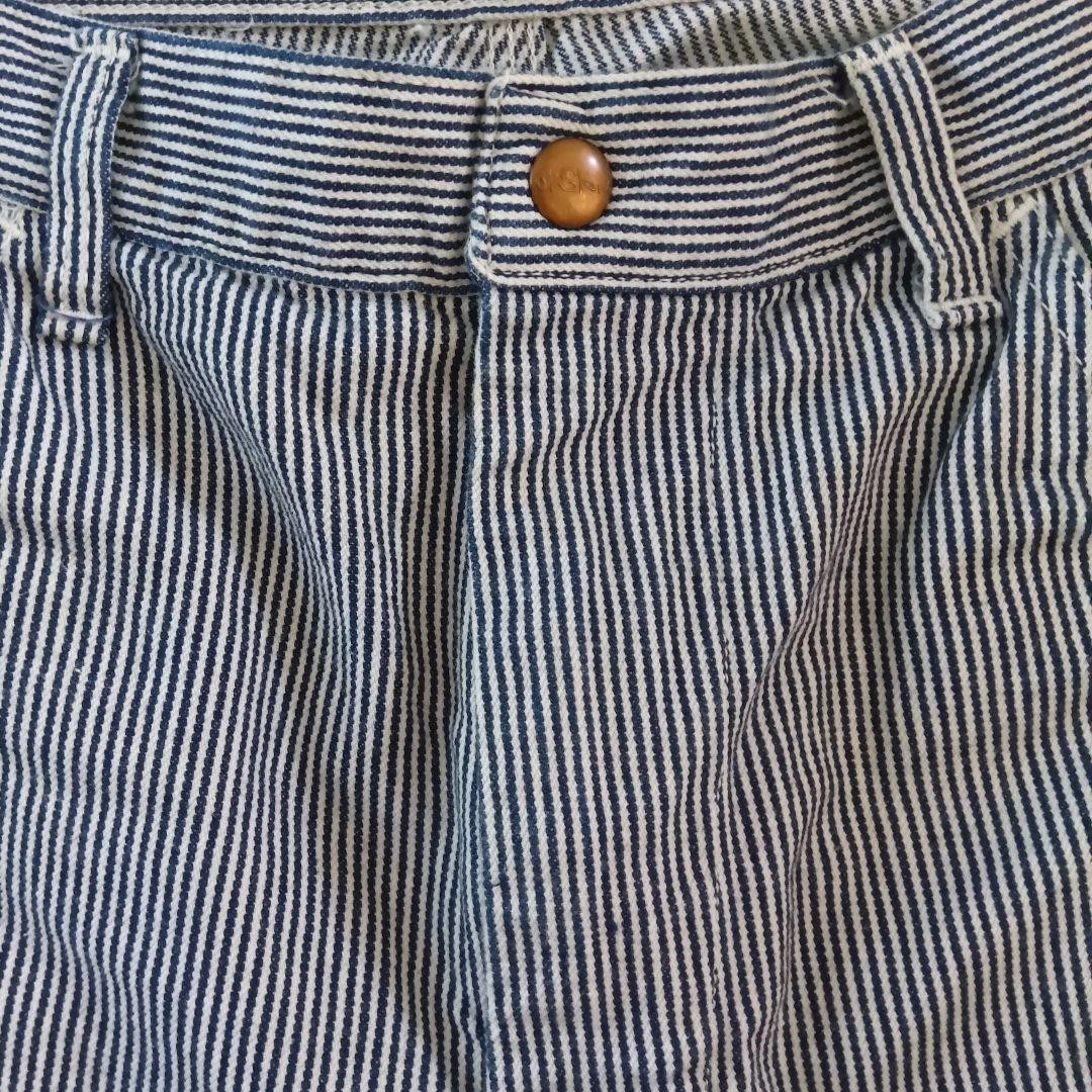 orSlow Painter Shorts Hickory Stripe Size L Blue White